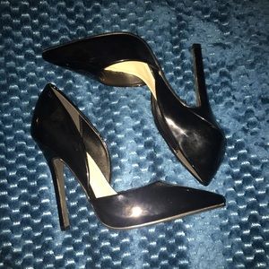 Patent leather pumps